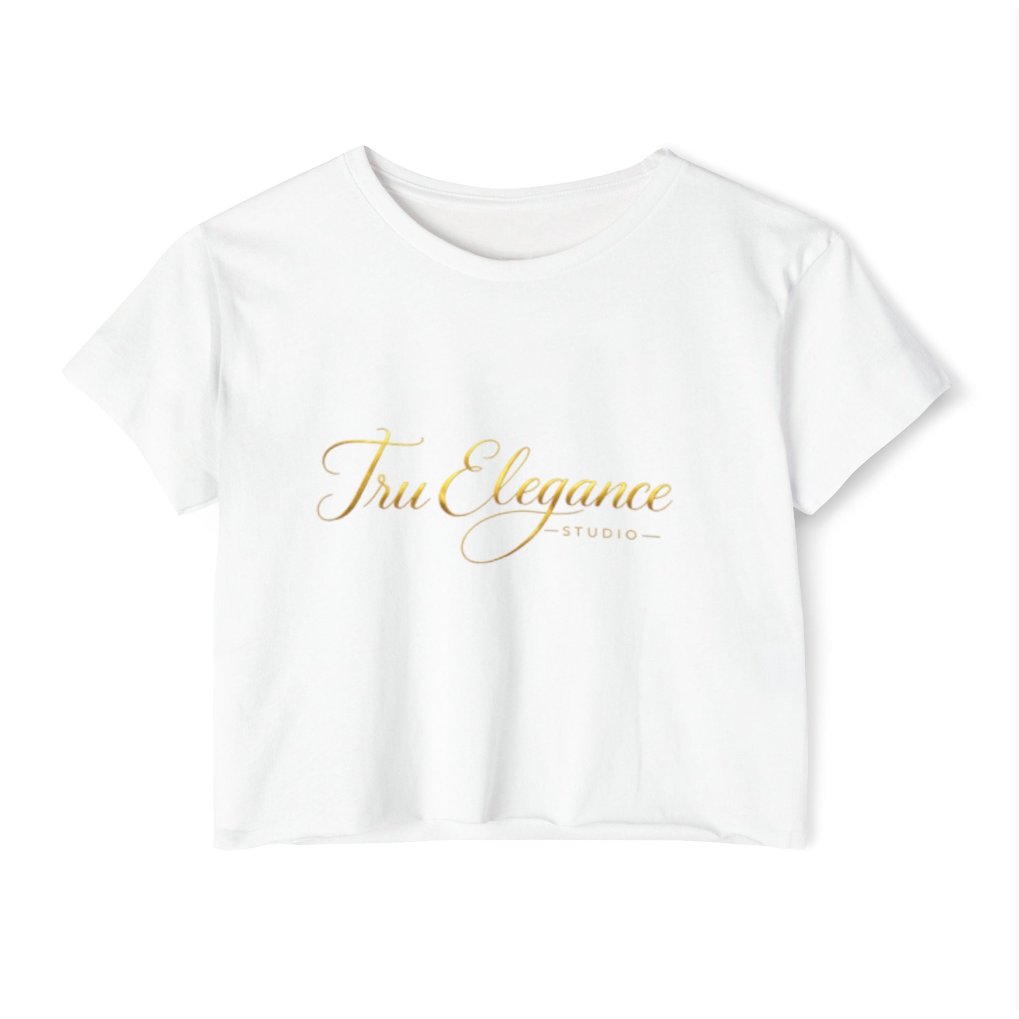TruElegance Crop Top — Women's Festival Graphic Tee