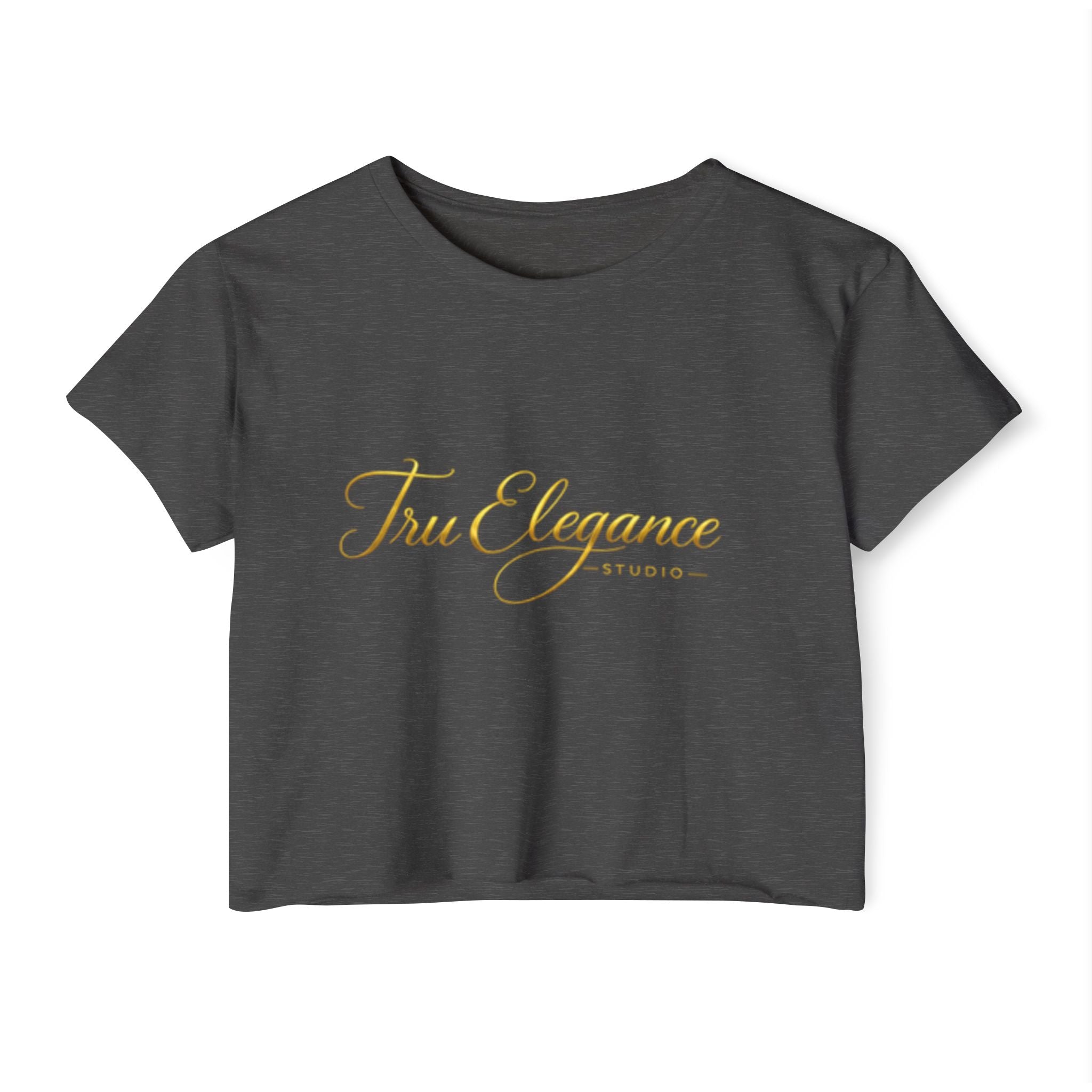 TruElegance Crop Top — Women's Festival Graphic Tee