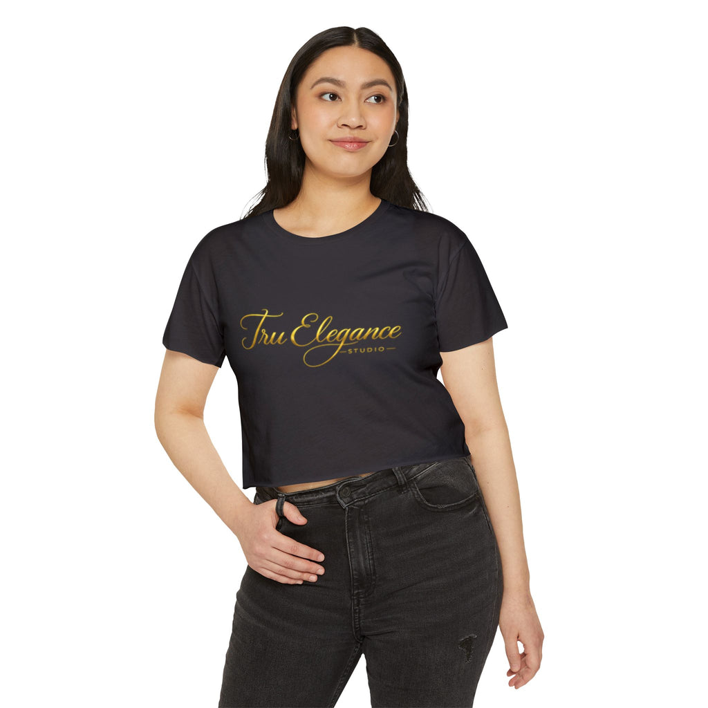 TruElegance Crop Top — Women's Festival Graphic Tee