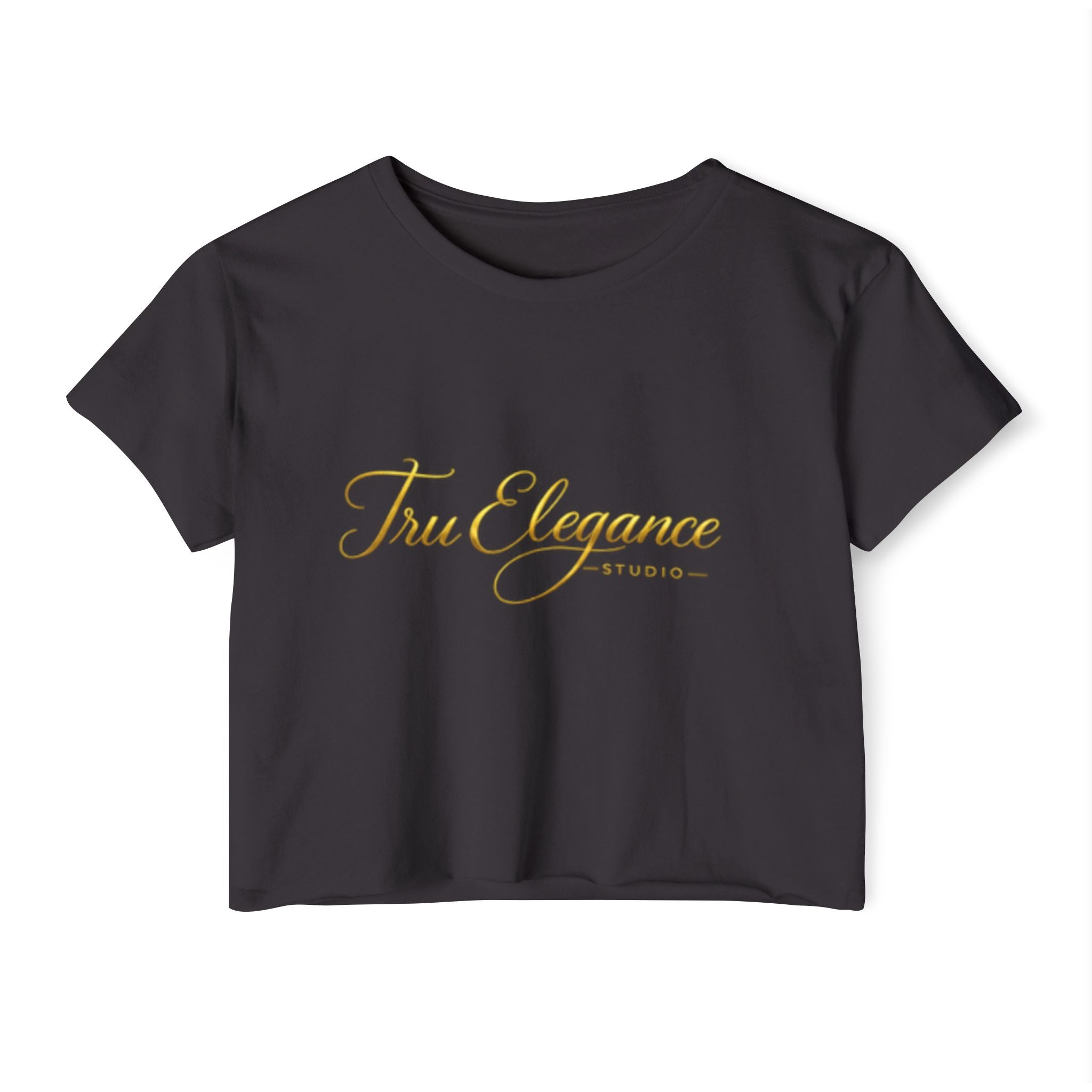 TruElegance Crop Top — Women's Festival Graphic Tee