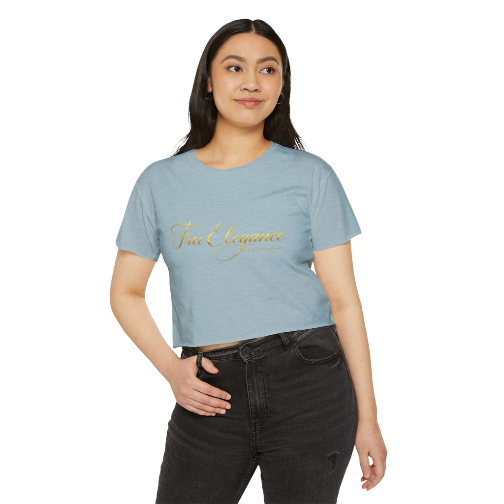 TruElegance Crop Top — Women's Festival Graphic Tee