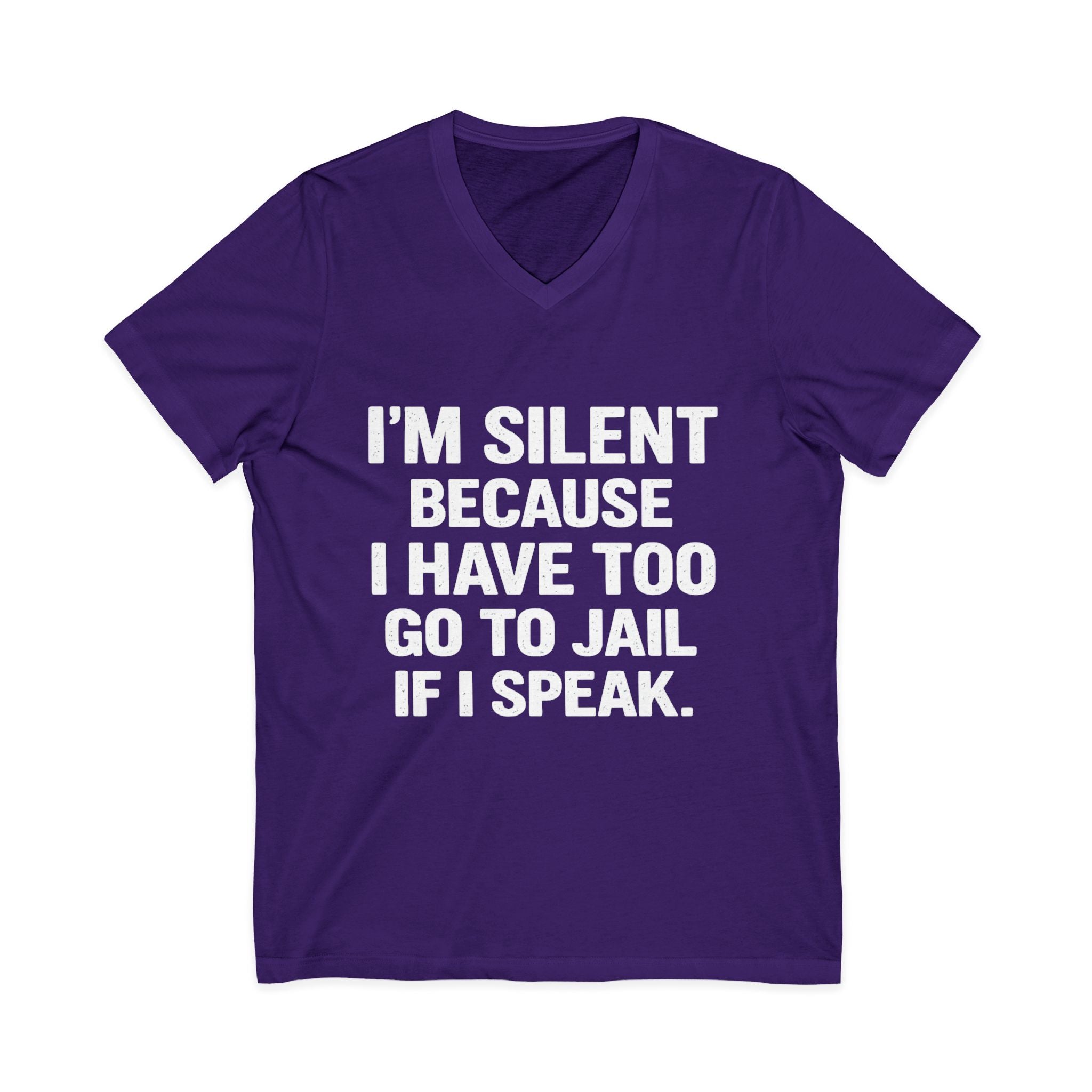 I'm Silent Because I'd Go To Jail Tee