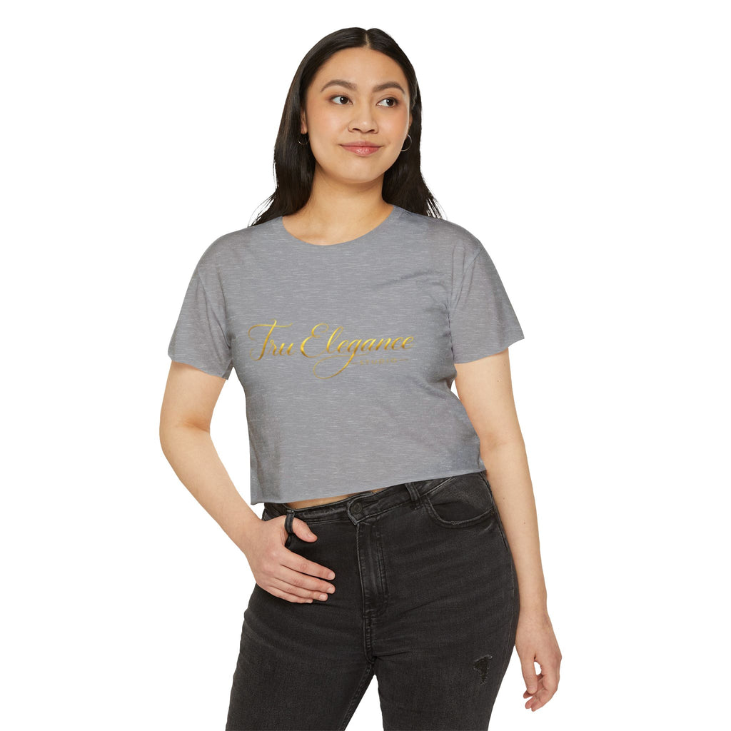 TruElegance Crop Top — Women's Festival Graphic Tee