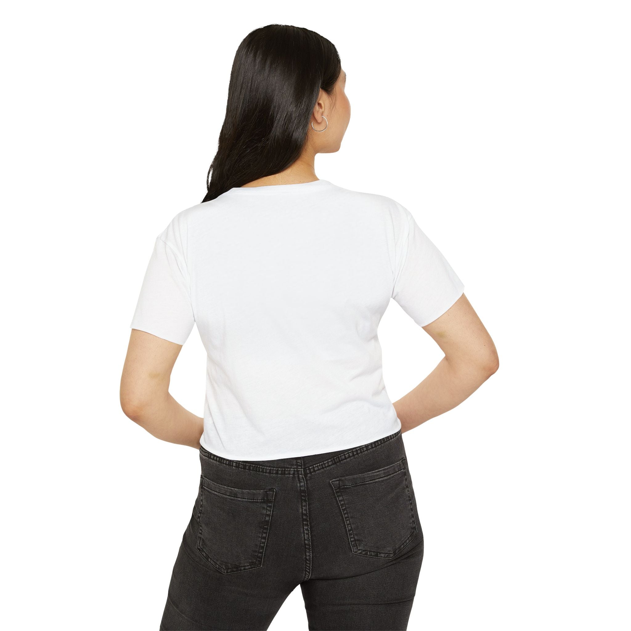 TruElegance Crop Top — Women's Festival Graphic Tee